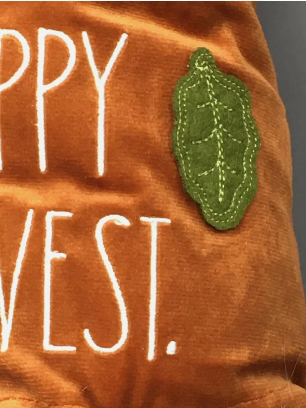 NEW Rae Dunn Happy Harvest Gnome Weighted Plush Leaves Pumpkin Fall Decor Velour